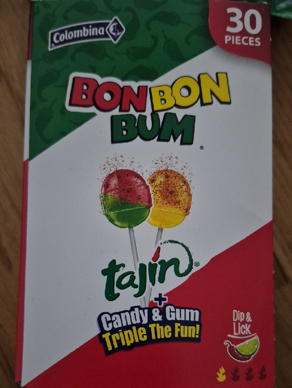 Tajin Clásico Seasoning Lollipop - Red & Orange